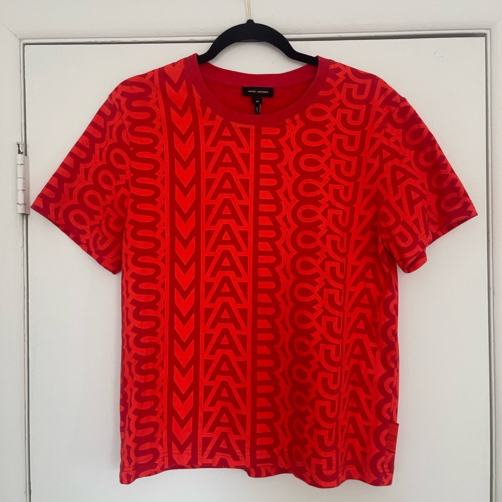 Marc Jacobs Red Monogram Tee